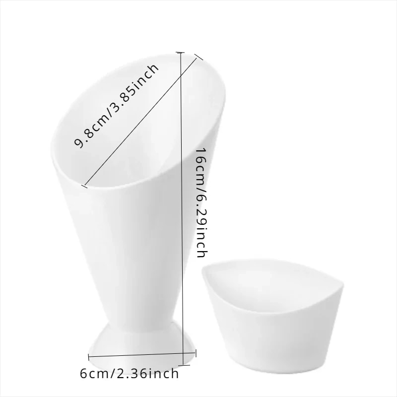 French Fries Cup with Sauce Holder Snack Serving Cup