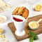 French Fries Cup with Sauce Holder Snack Serving Cup