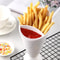 French Fries Cup with Sauce Holder Snack Serving Cup
