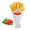 French Fries Cup with Sauce Holder Snack Serving Cup