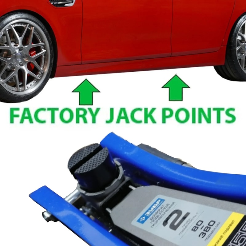 Universal Car Jack Pad Pinch Weld Protector Rubber Adapter for Safe Vehicle Lifting