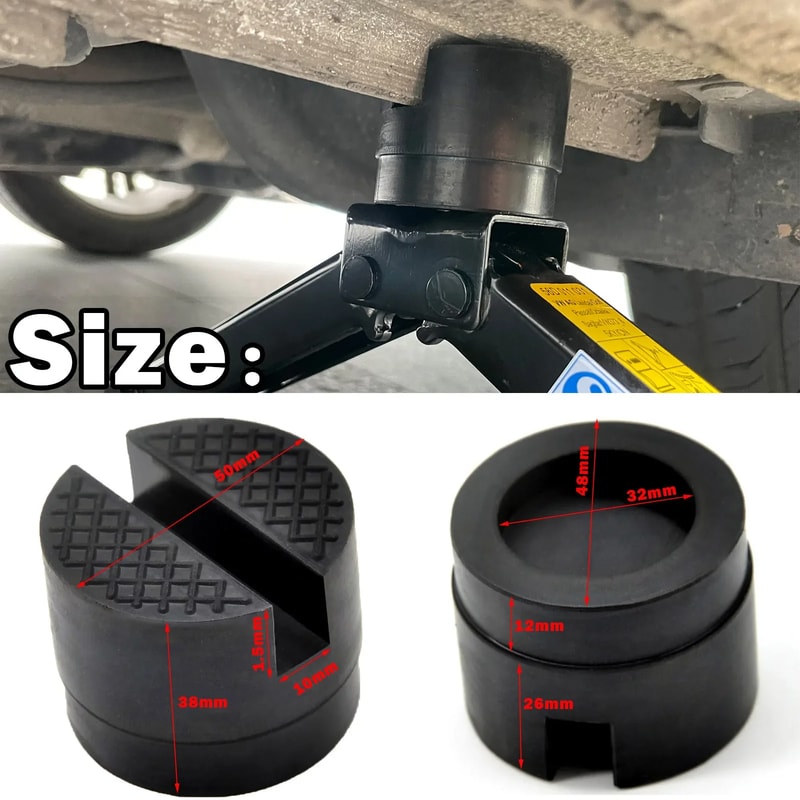 Universal Car Jack Pad Pinch Weld Protector Rubber Adapter for Safe Vehicle Lifting
