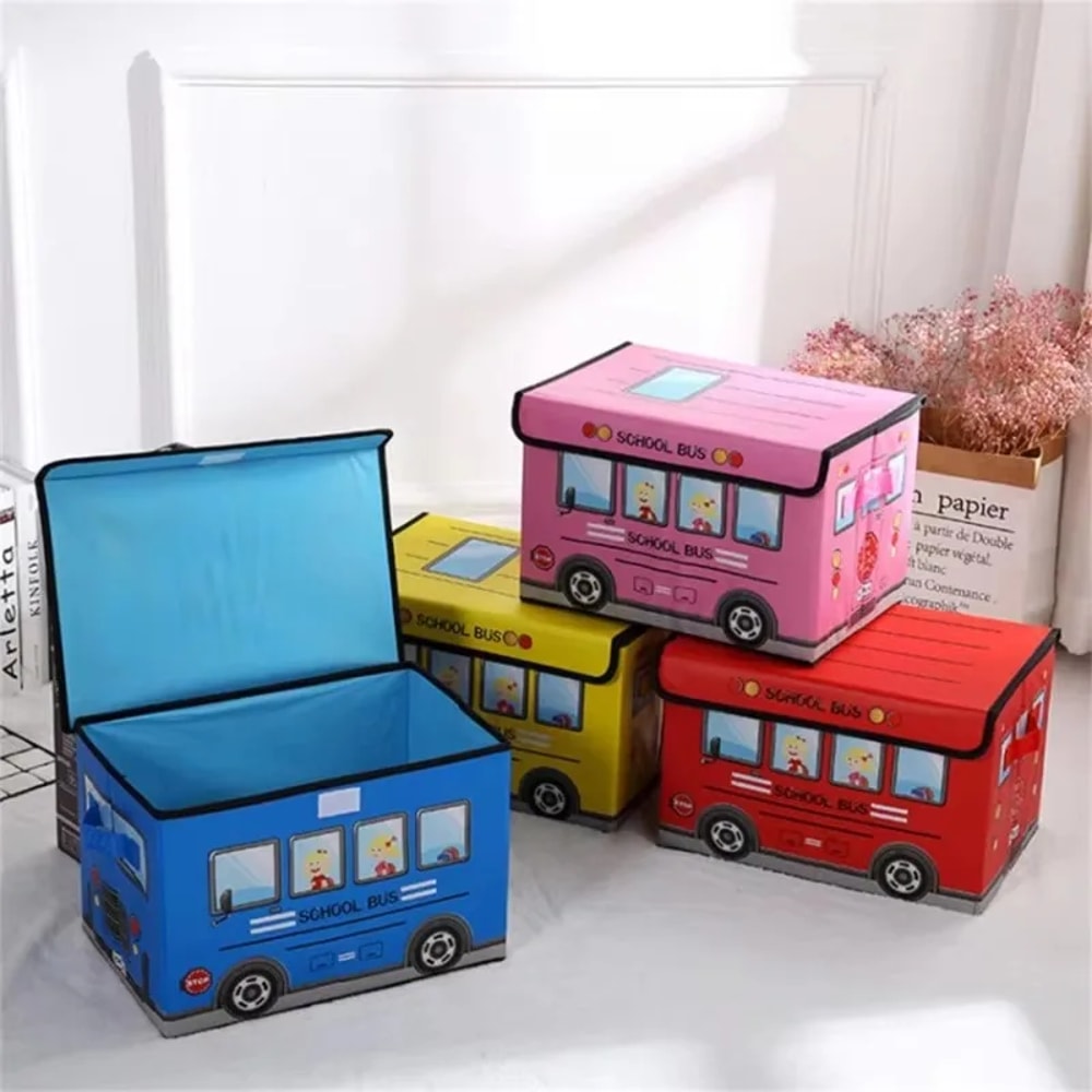 Waterproof Foldable Storage Box for Toys Clothes Snacks Organizer