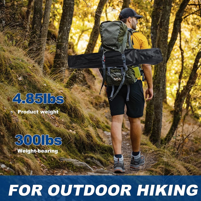 Portable Folding Camping Chair with Armrests for Beach Fishing and Outdoor Relaxation