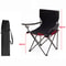 Portable Folding Camping Chair with Armrests for Beach Fishing and Outdoor Relaxation