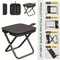 Lightweight Portable Camping Chair Foldable Alloy Frame with Carry Bag for Hiking Beach Travel