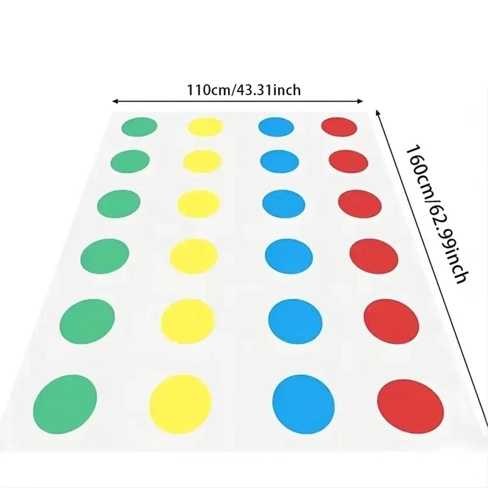 Twist & Move Party Mat Game Interactive Twister Game Mat for Kids & Family Fun