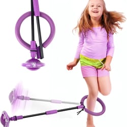 led flash wheel ankle skip ball toy for kids & adults fitness fun