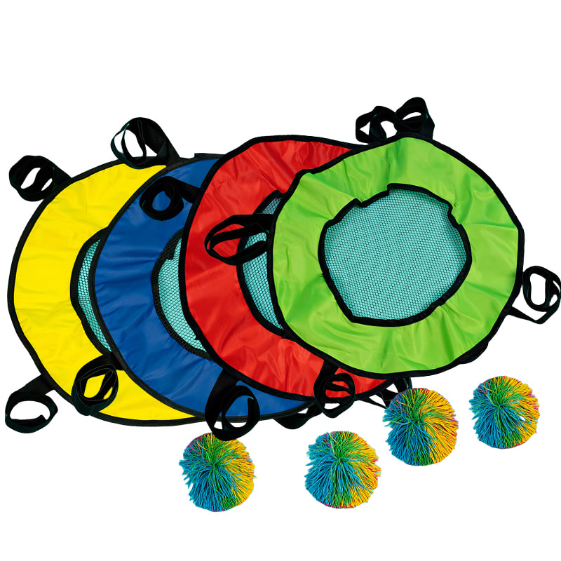 Kids Outdoor Catch Ball Game Set Elastic Toss Toy for Parent Child Play