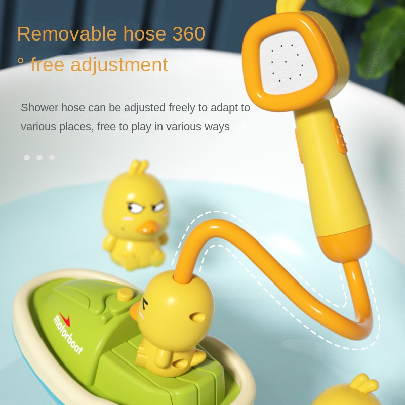 Electric Duck Water Spray Baby Bath Toy for Toddlers Fun Bath Time Toy