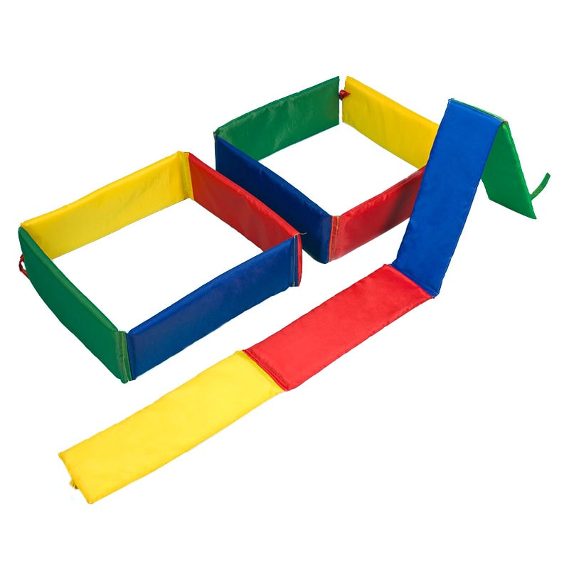 Kids Folding Agility Ladder Game Set Indoor Outdoor Jumping Lattice Toy For Balance Coordination 7