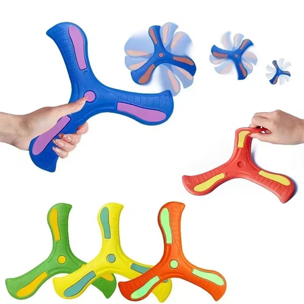 Soft Boomerang Toy for Kids Outdoor Flying Disc Safe Interactive Throwing Game