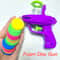 Kids Foam Disc Launcher Gun Toy Safe Flying Disc Blaster for Outdoor Parent Child Play