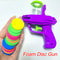 Kids Foam Disc Launcher Gun Toy Safe Flying Disc Blaster for Outdoor Parent Child Play