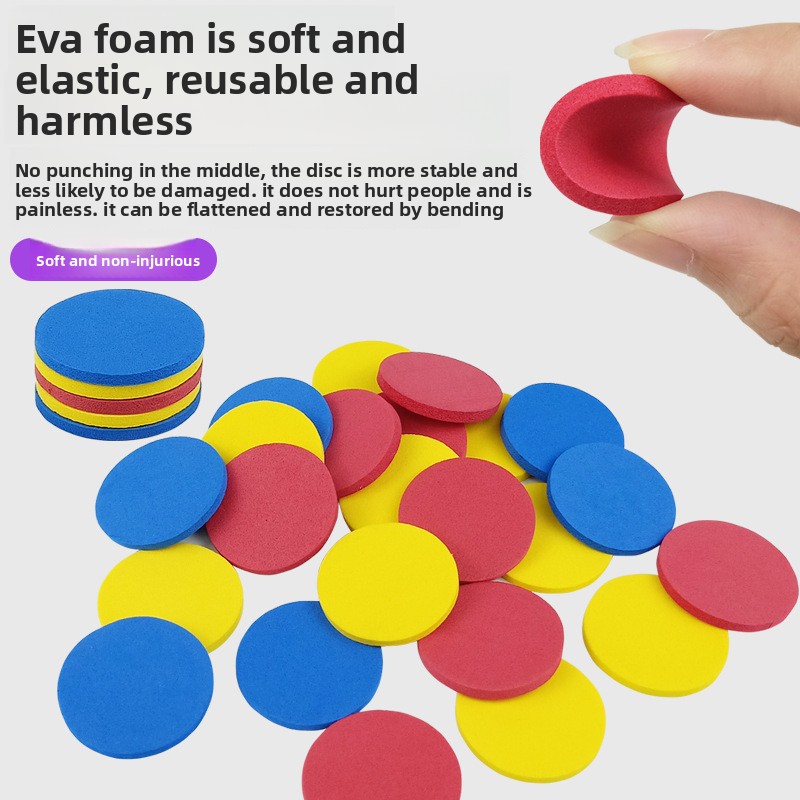 Kids Foam Disc Launcher Gun Toy Safe Flying Disc Blaster for Outdoor Parent Child Play