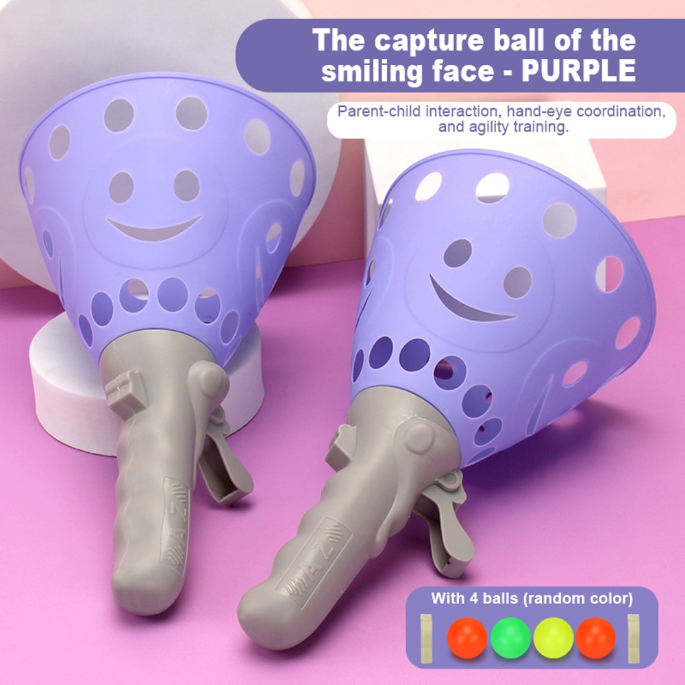 Pop & Catch Kids Ball Game Set Indoor Outdoor Toy with Launch Baskets