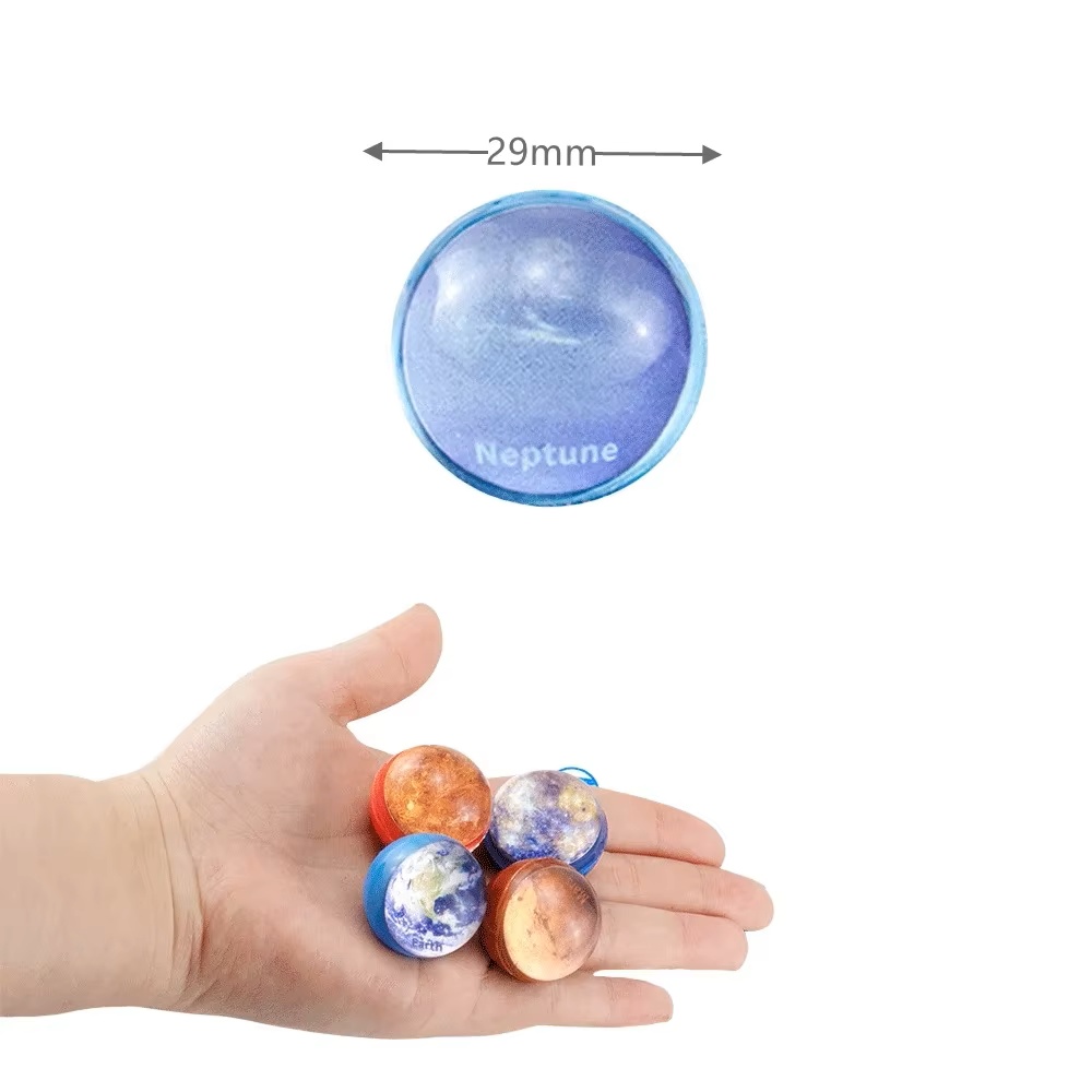 Galaxy Bounce Planet Balls Set Kids Bouncy Balls Outdoor Indoor Play Toy
