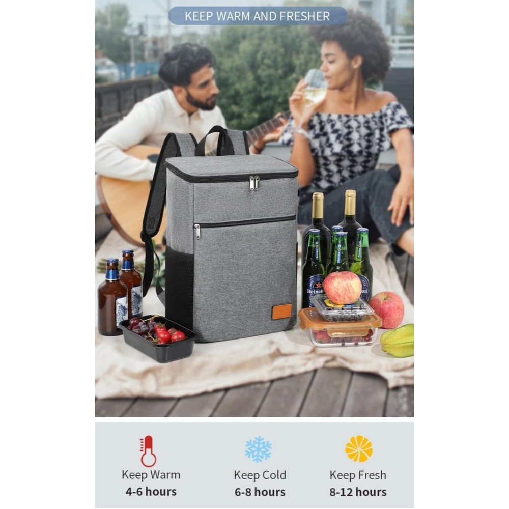 AdventurePro Insulated Cooler Backpack Leakproof Waterproof Can Capacity