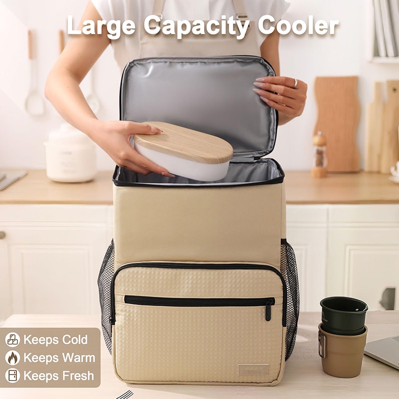 Thermal Food Delivery Backpack Large Capacity insulated delivery backpack Cooler Bag