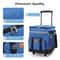 Rolling Cooler Backpack with Wheels Insulated Travel Picnic Bag