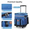 Rolling Cooler Backpack with Wheels Insulated Travel Picnic Bag