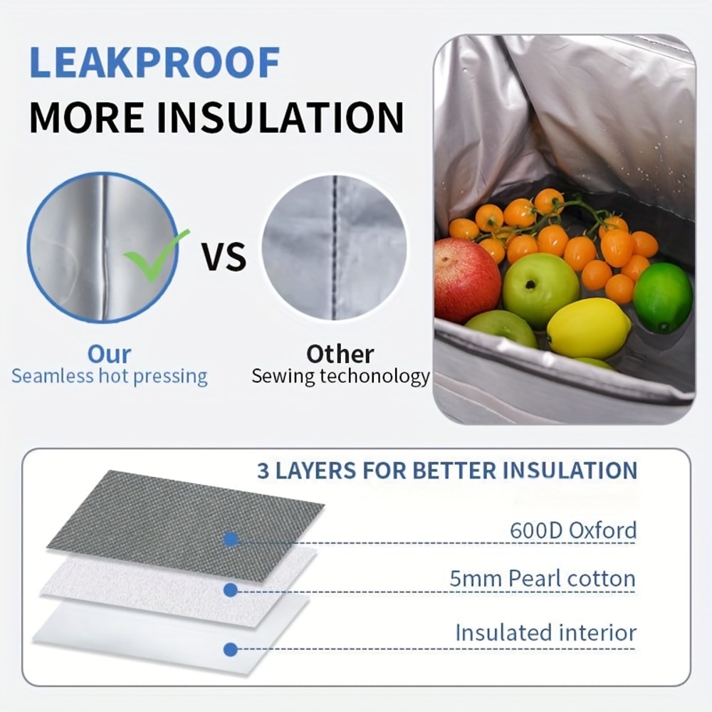 Rolling Cooler Backpack with Wheels Insulated Travel Picnic Bag