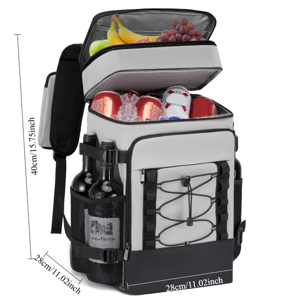 Insulated Cooler Backpack Large Capacity Thermal Picnic Bag For Camping Travel 1