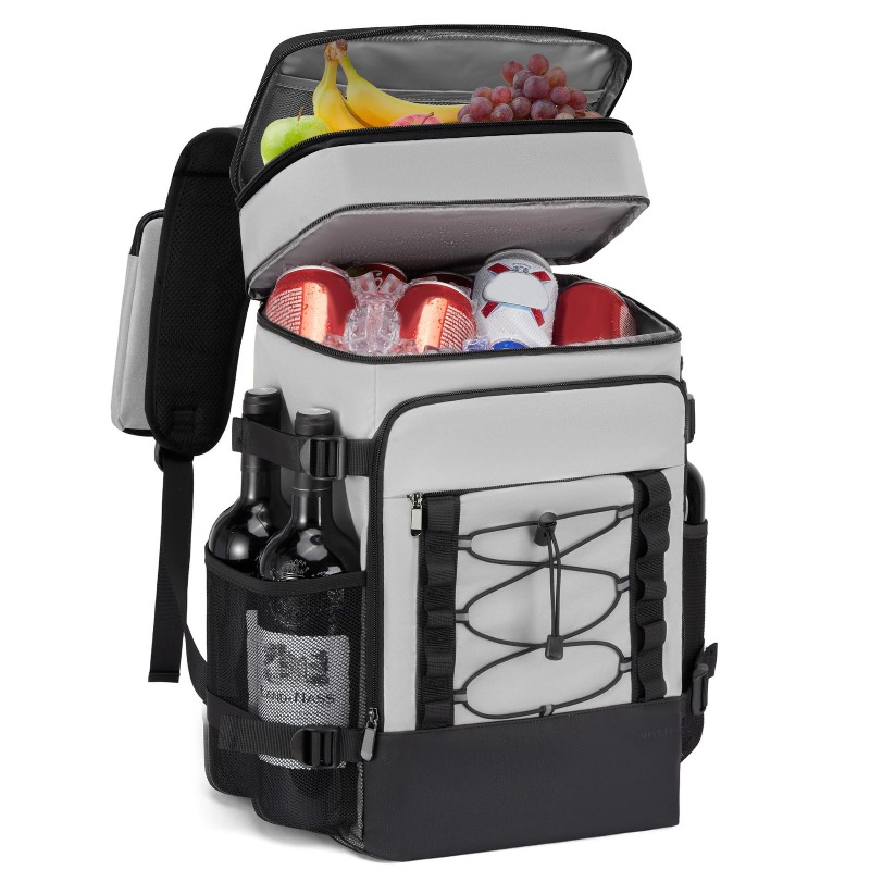 Insulated Cooler Backpack Large Capacity Thermal Picnic Bag For Camping Travel 4