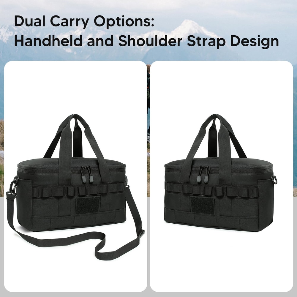 Large Capacity Insulated Cooler Lunch Bag Waterproof Foldable Outdoor Camping Food Carrier