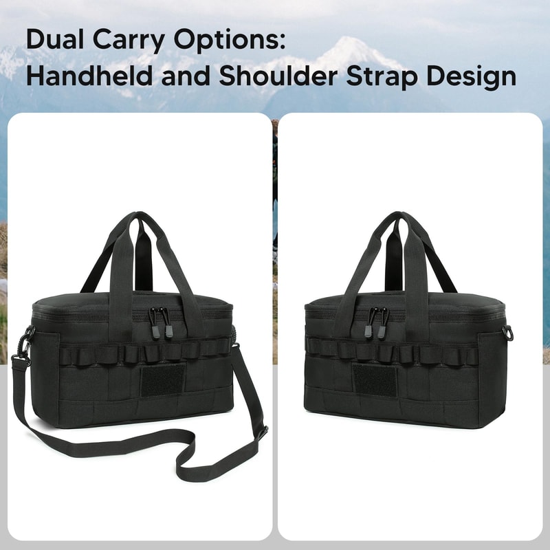 Large Capacity Insulated Cooler Lunch Bag Waterproof Foldable Outdoor Camping Food Carrier