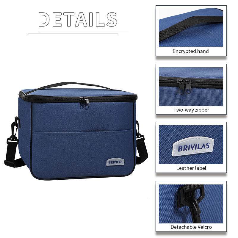 Insulated Lunch Bag for Work Leakproof Thermal Cooler Tote Large Capacity