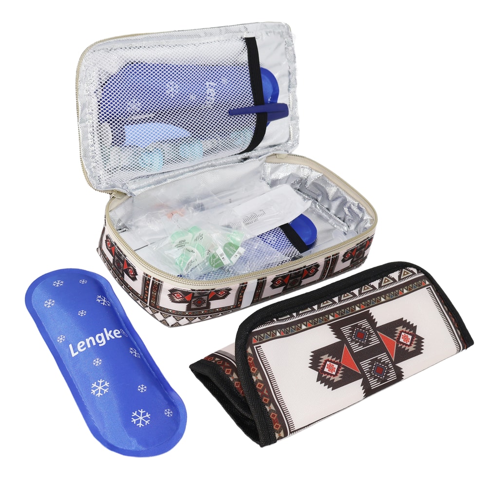 Portable Insulin Cooler Travel Bag With Ice Packs Lightweight Diabetic Medicine Storage Case 3
