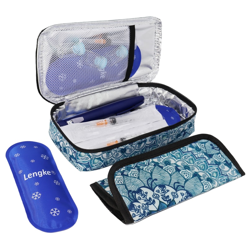 Portable Insulin Cooler Travel Bag With Ice Packs Lightweight Diabetic Medicine Storage Case 5