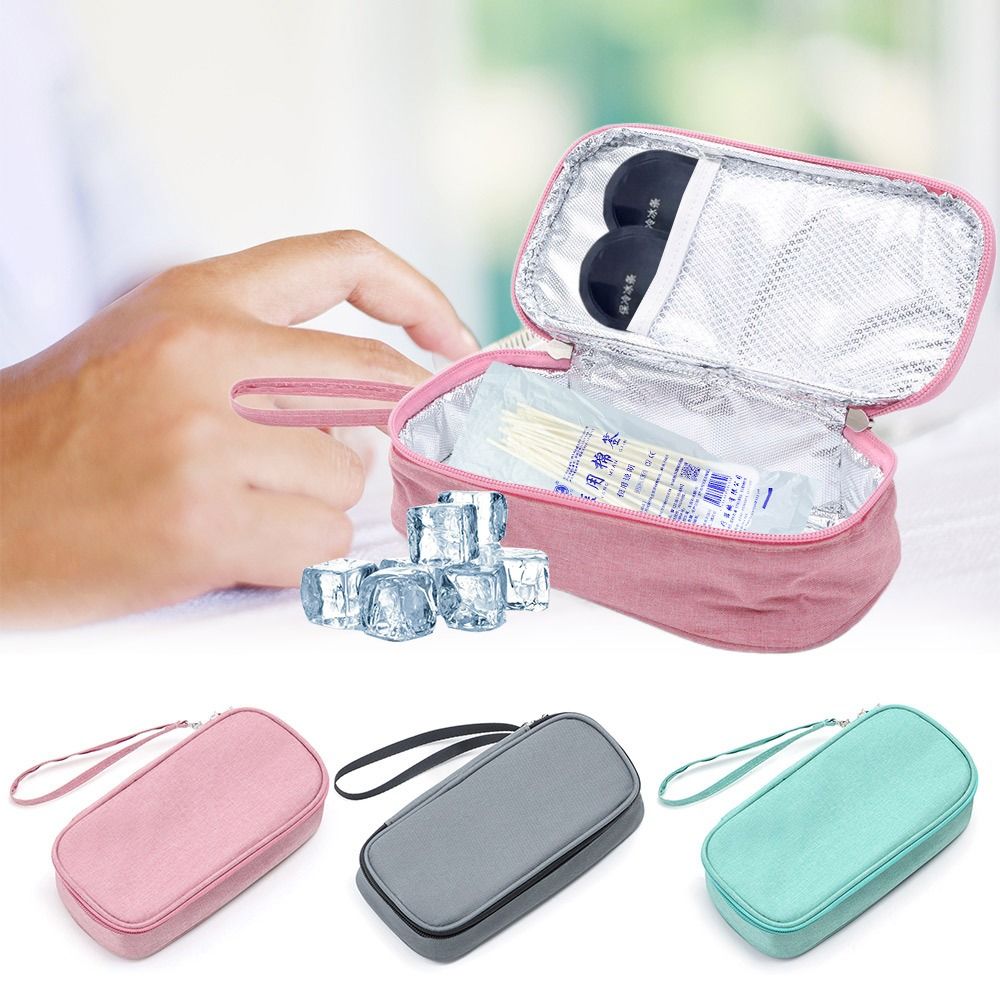 Portable Insulin Cooling Travel Case Medical Cooler Bag for Safe Medication Storage