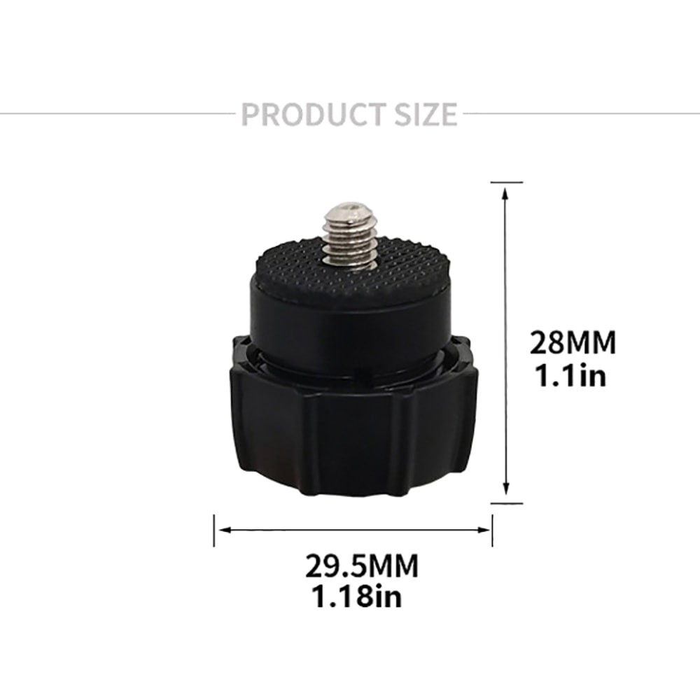 Universal Screw to Ball Mount Adapter for Car Phone Holders & Camera Tripods