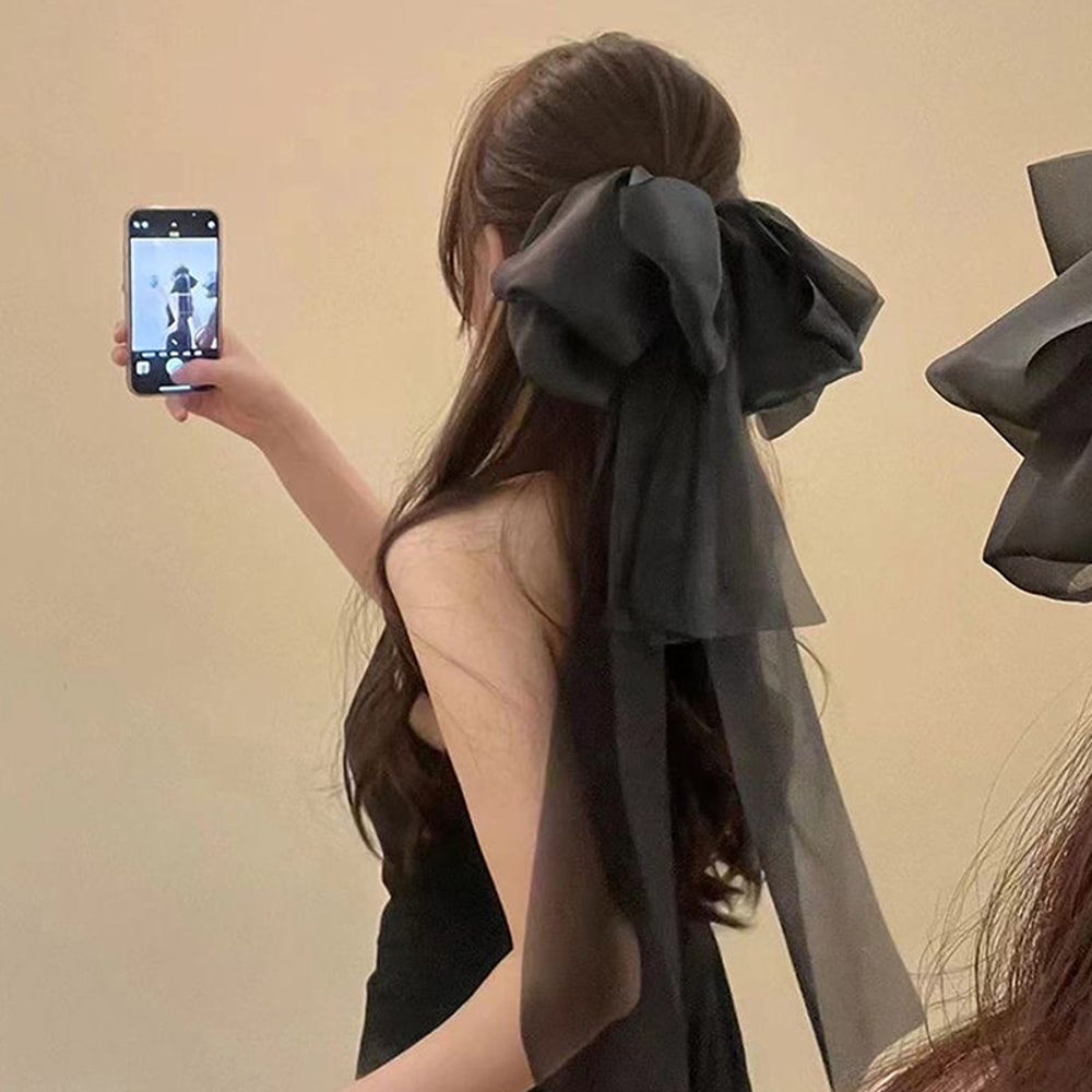 Elegant Fairy Bow Hair Clip Princess Ribbon Barrette for Women & Girls