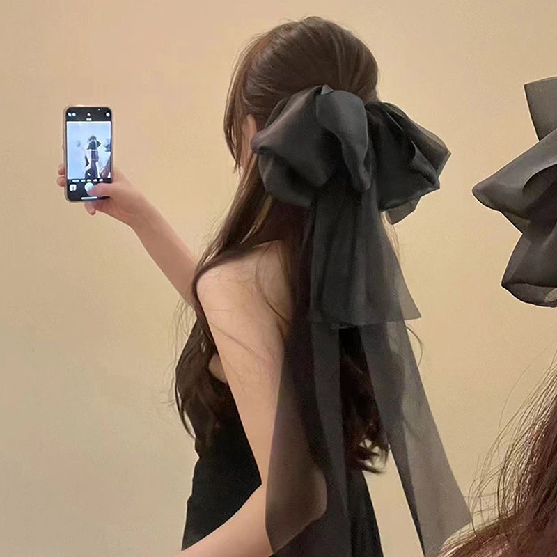 Elegant Fairy Bow Hair Clip Princess Ribbon Barrette for Women & Girls