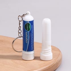cooling nasal inhaler keychain set for focus and energy aromatherapy