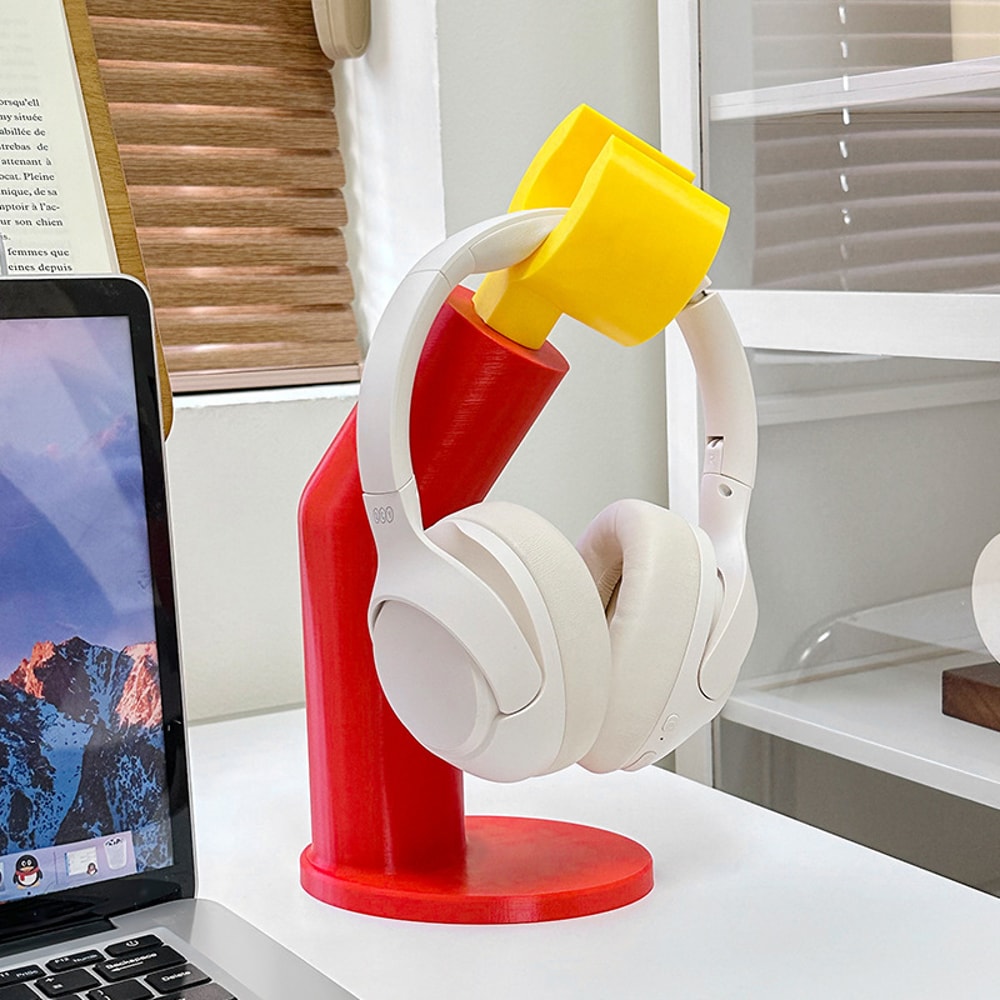 Creative Headphone Stand Figurine Desktop Holder for Headphones Decor Shelf