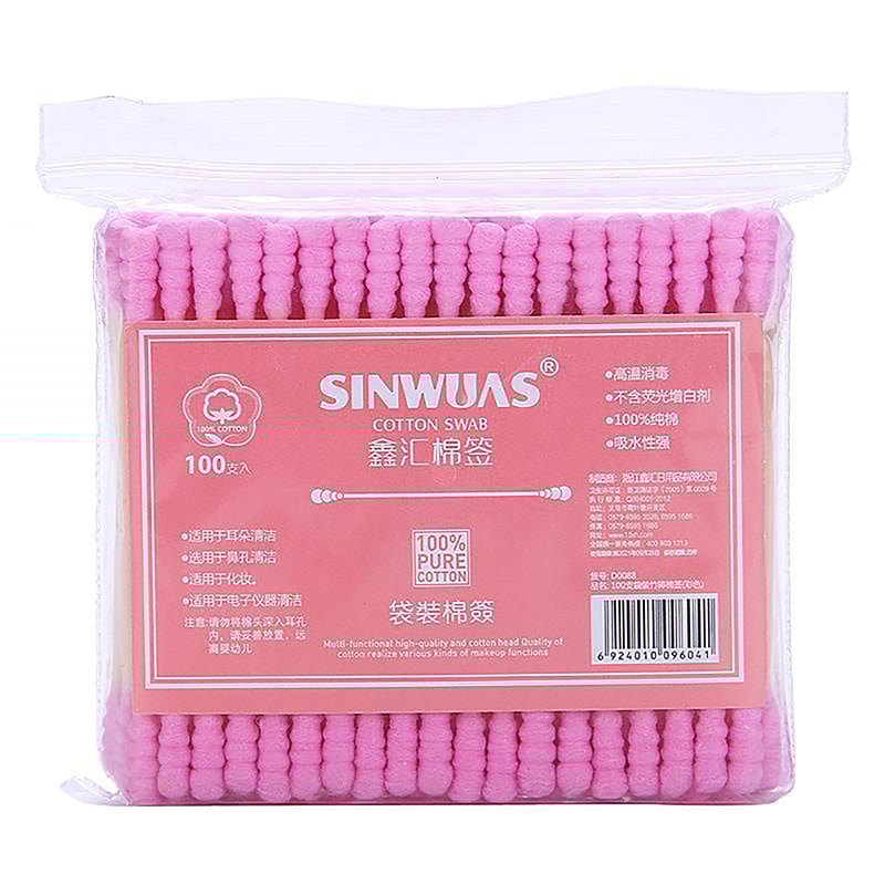 Premium Double Head Cotton Swabs for Makeup & Ear Cleaning Wooden Cotton Buds Pack