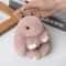 Cute Plush Bunny Keychain Soft Fluffy Rabbit Charm Gift For Kids Girls 3