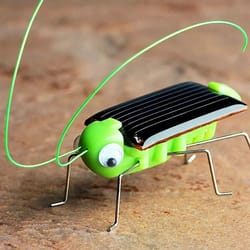 solar powered grasshopper toy stem science kit for kids educational moving insect toy