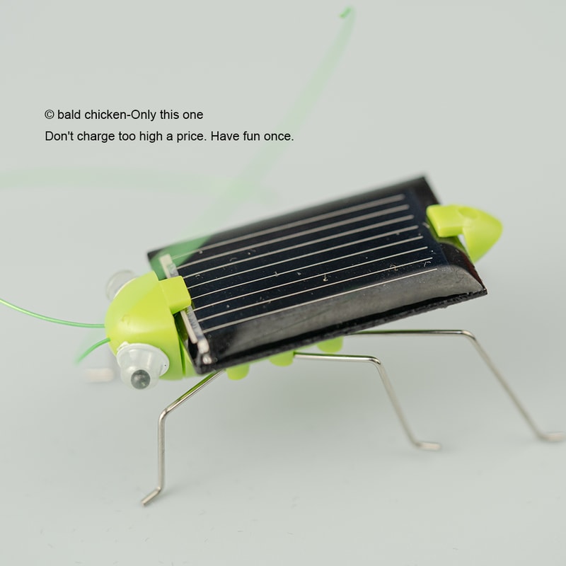 Solar Powered Grasshopper Toy STEM Science Kit for Kids Educational Moving Insect Toy