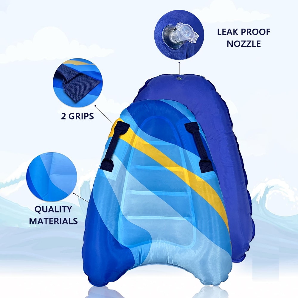 Inflatable Surfboard Pool Float Thick PVC Beach Water Board For Adults Kids 2