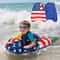 Inflatable Star Surf Float Board Portable PVC Swim Board for Beach Pool Fun