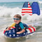 Inflatable Star Surf Float Board Portable PVC Swim Board for Beach Pool Fun