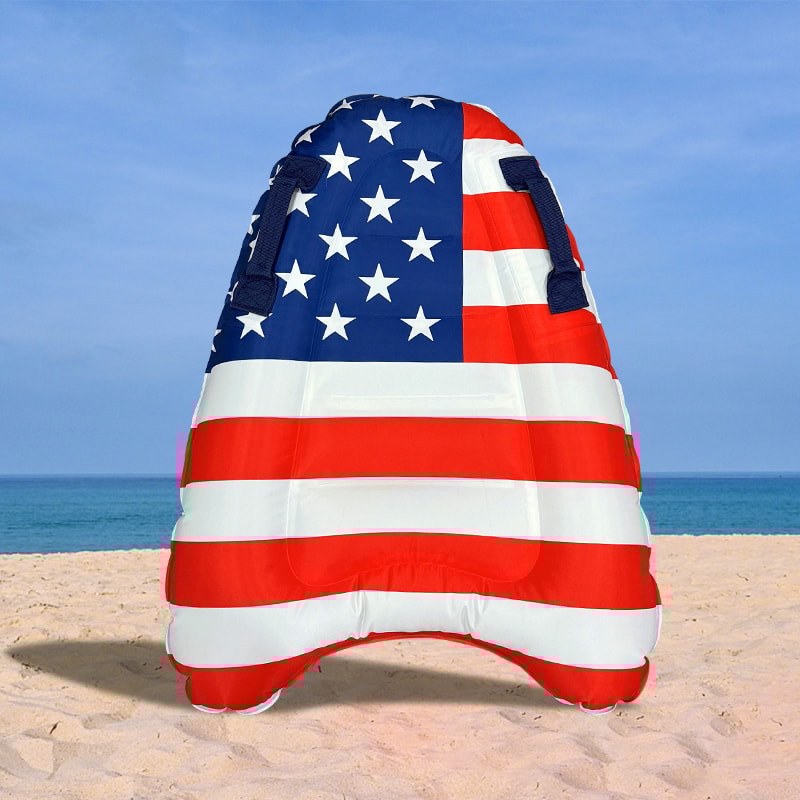 Inflatable Star Surf Float Board Portable PVC Swim Board for Beach Pool Fun