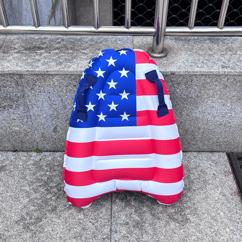 Inflatable Star Surf Float Board Portable PVC Swim Board for Beach Pool Fun