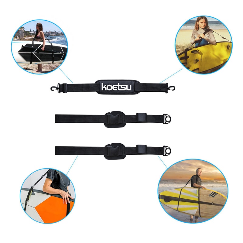 Adjustable Surfboard Carry Sling with Shoulder Strap for Paddle Boards and Surfboards