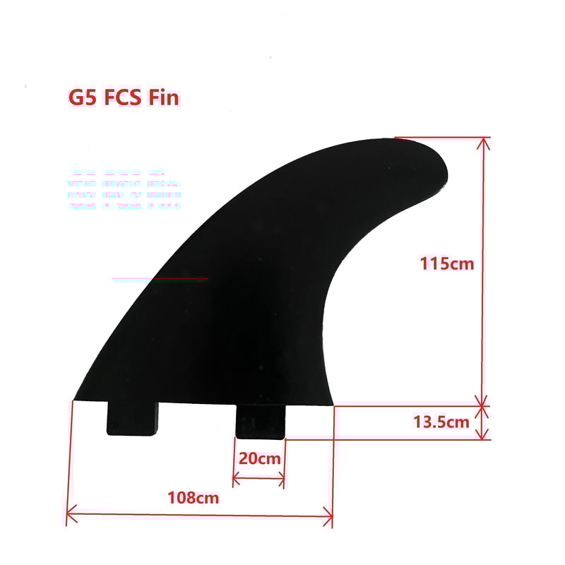 Premium Surfboard Fins Set for SUP & Paddle Boards Durable Replacement Fin Kit